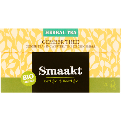 Smaakt Herbal thee biologisch gember