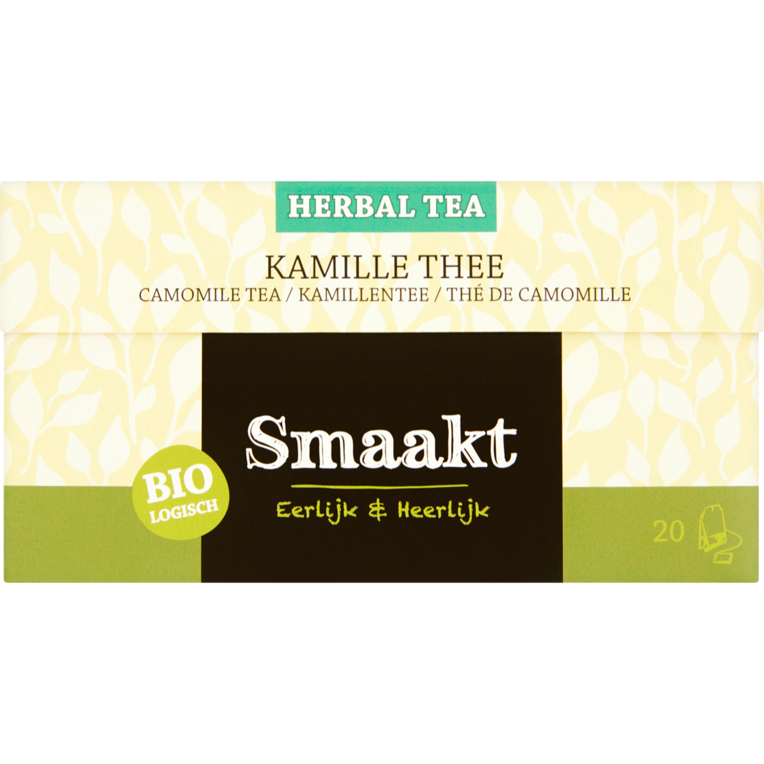 Smaakt Herbal thee biologisch kamille