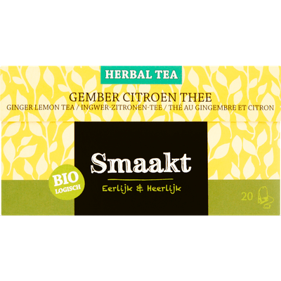 Smaakt Herbal thee biologisch gember-citroen