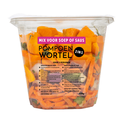 Fresh & easy Pureersoep pompoen wortel