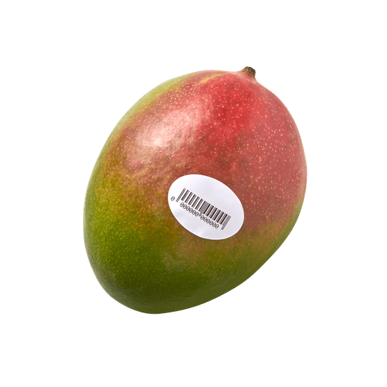 Foto van Grote mango op witte achtergrond