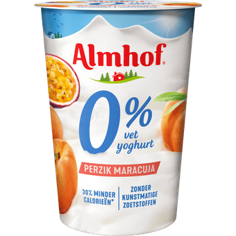 Almhof Yoghurt 0% vet perzik maracuja