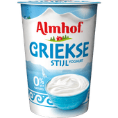 Almhof Griekse stijl yoghurt 0% naturel 