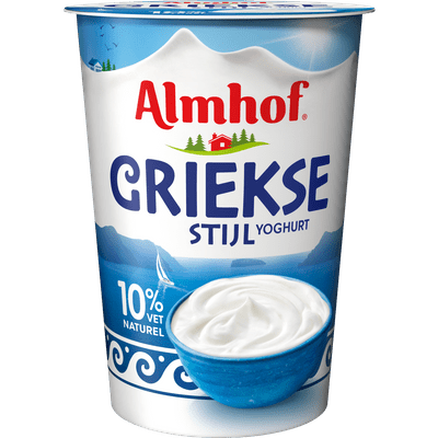 Almhof Griekse stijl yoghurt naturel 10% vet