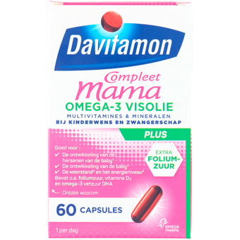 Davitamon Mama compleet visolie capsules multivitaminen & mineralen