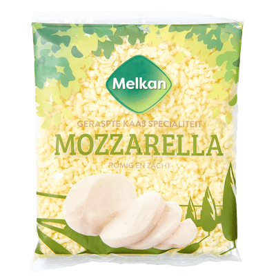 Melkan Mozzarella 50+ geraspt