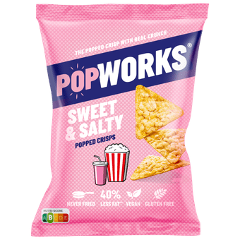 Popworks Popped crisps sweet & salty