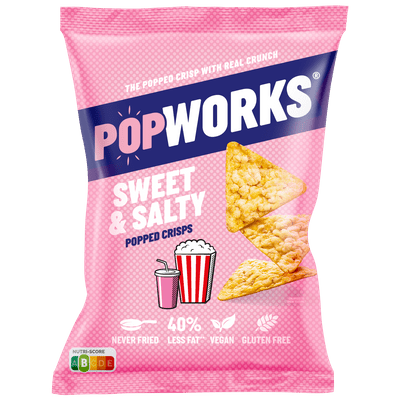 Popworks Popped crisps sweet & salty