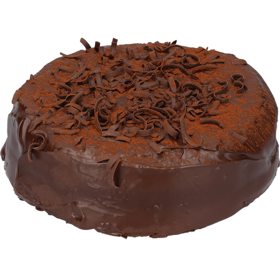 Foto van Pure Ambacht Chocolade taartje 18 cm op witte achtergrond