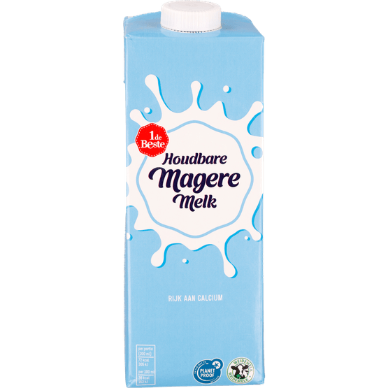 Foto van 1 de Beste Magere melk houdbaar op witte achtergrond