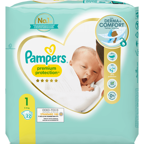 Soeverein escaleren regel Pampers Premium protect newborn maat 1
