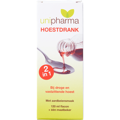 Unipharma Hoestdrank 2in1 aardbei
