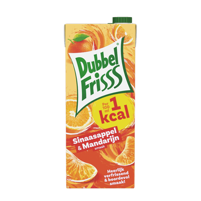 Dubbelfrisss 1kcal sinaasappel-mandarijn