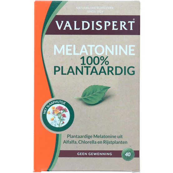 Foto van Valdispert Nachtrust tabletten 100% plantaardig op witte achtergrond