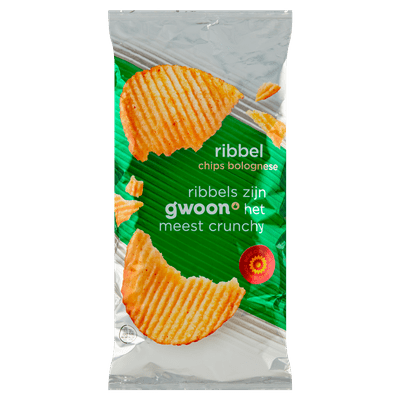 G'woon Ribbelchips bolognese