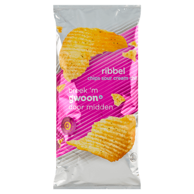 G'woon Ribbelchips sour cream chili