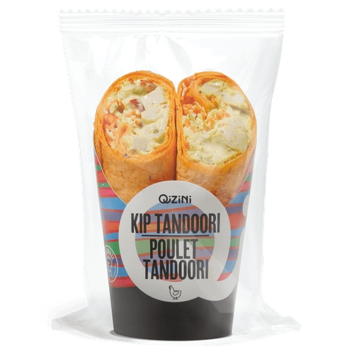 Qizini Wrap kip tandoori 2st. Nu bij Dirk