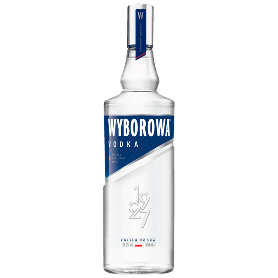 Foto van Wyborowa Wodka op witte achtergrond