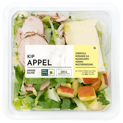 Fresh & easy Salade schotel kip appel