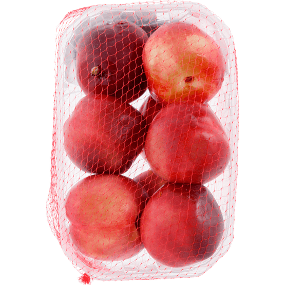 Foto van Nectarines verpakt op witte achtergrond