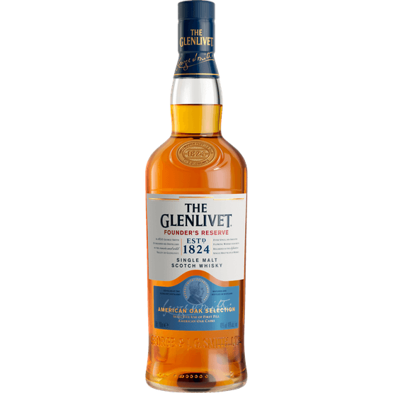 Foto van Glenlivet Founders reserve op witte achtergrond