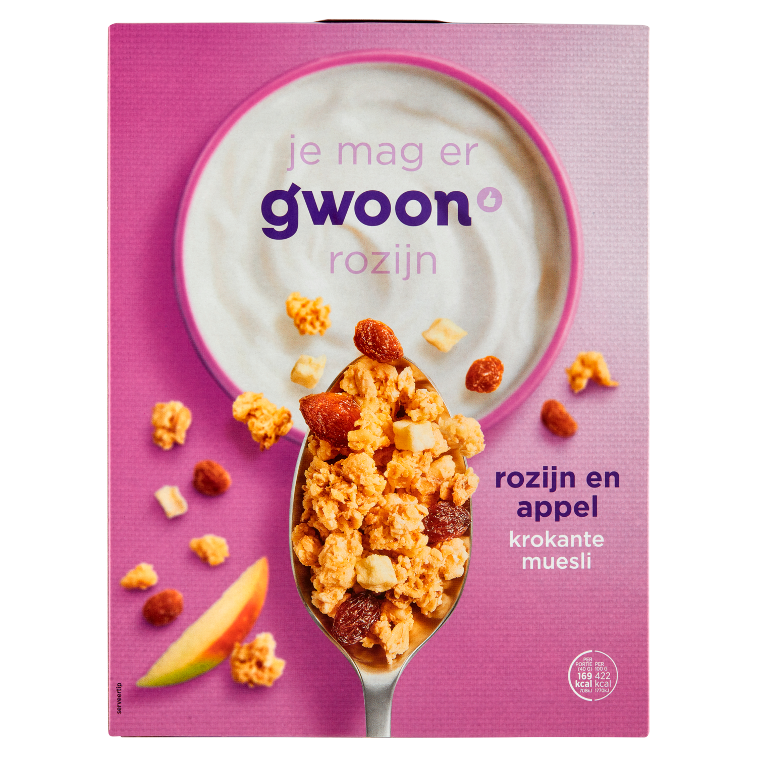 G'woon Krokante Muesli Appel Rozijn