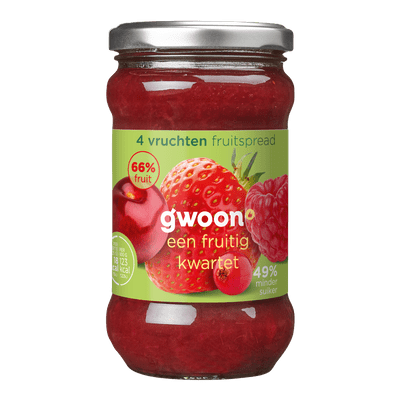 G'woon Fruitspread 4 vruchten
