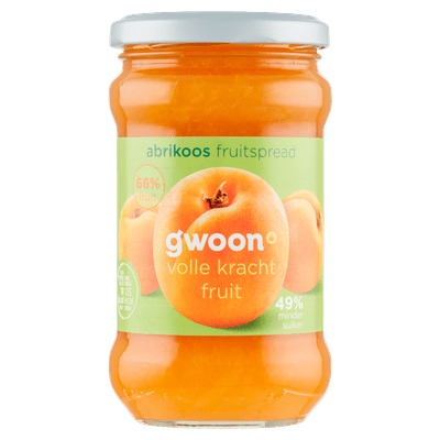 G'woon Fruitspread abrikoos