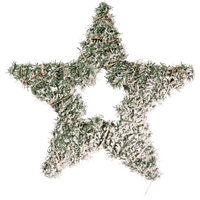  Kerstster groen met led 37 cm