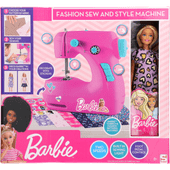 Barbiepop met naaimachine 