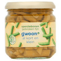 G'woon Sperziebonen gebroken