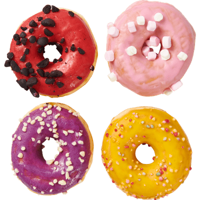 DekaVers Donuts gekleurd