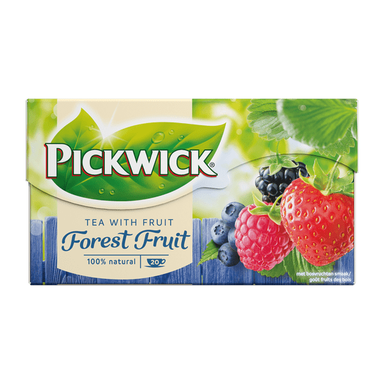 Foto van Pickwick Bosvruchten fruit thee op witte achtergrond