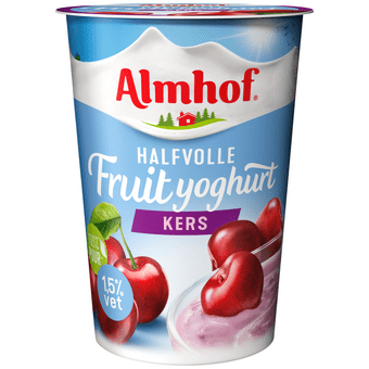 Almhof Halfvolle yoghurt kers