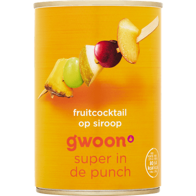 G'woon Fruitcocktail op lichte siroop