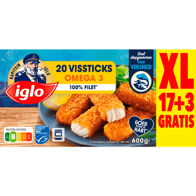 Iglo Vissticks omega 20 st.