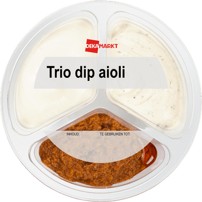 DekaMarkt Trio dip aioli truffelmayo tomaat