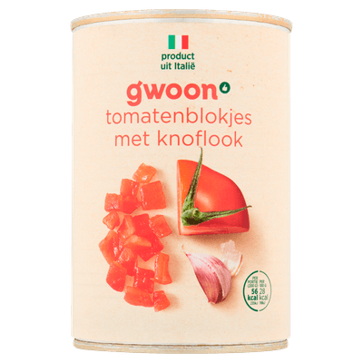 G'woon Tomatenblokjes knoflook