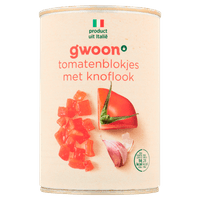 G'woon Tomatenblokjes knoflook