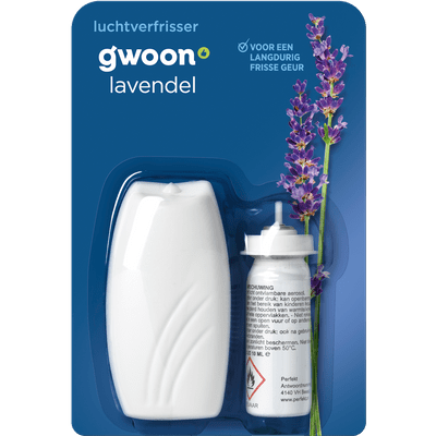 G'woon Luchtverfrisser minispray lavendel starterkit