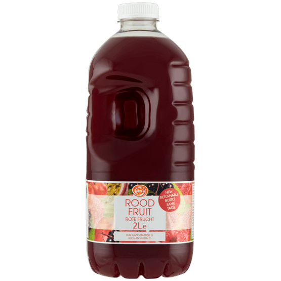 Foto van Fruity King Rood fruit op witte achtergrond