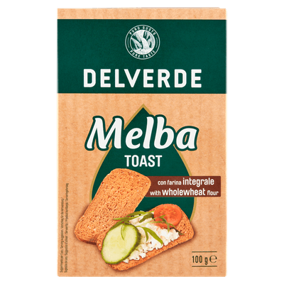 Delverde Melba toast met volkoren