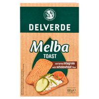 Delverde Melba toast volkoren