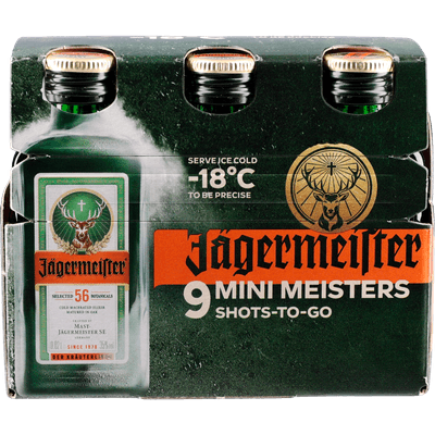 Jägermeister Kruidenbitter shotje 9 stuks