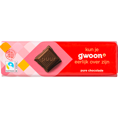 G'woon Chocoladereep puur