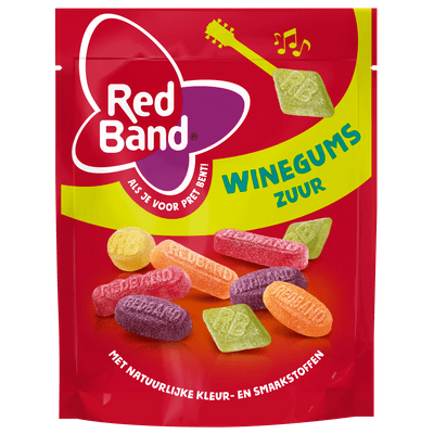 Red Band Winegum zuur