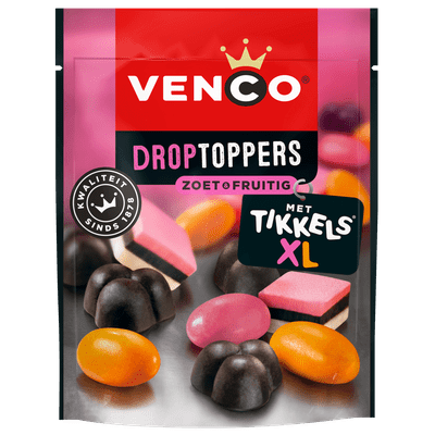 Venco Droptoppers zoet-fruitig