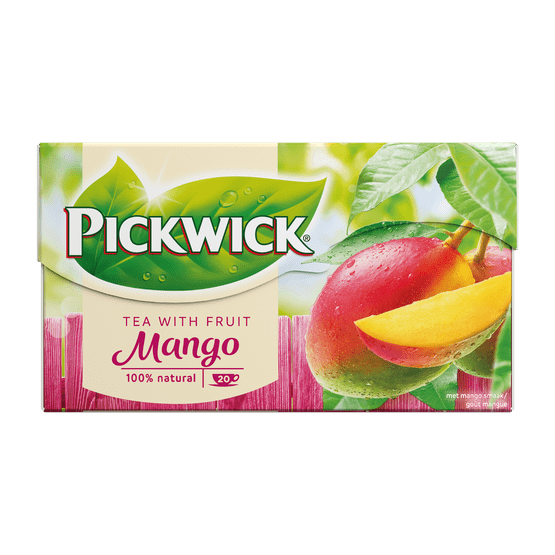 Foto van Pickwick Mango fruit thee op witte achtergrond