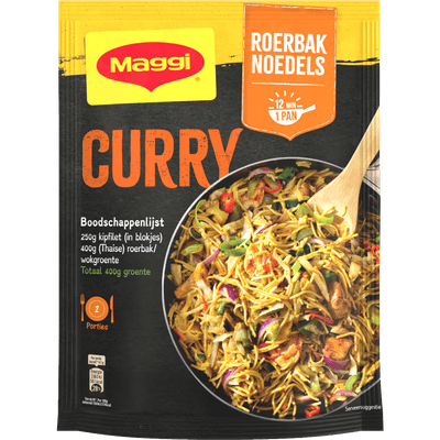 Maggi Roerbaknoedels curry