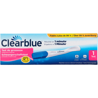 Clearblue Zwangerschaptest uitslag binnen 1 minuut